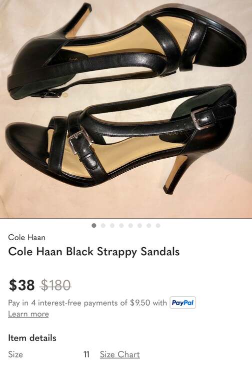 Cole Haan x Nike Air Women’s Black Heels 7.5 - Picture 4 of 6